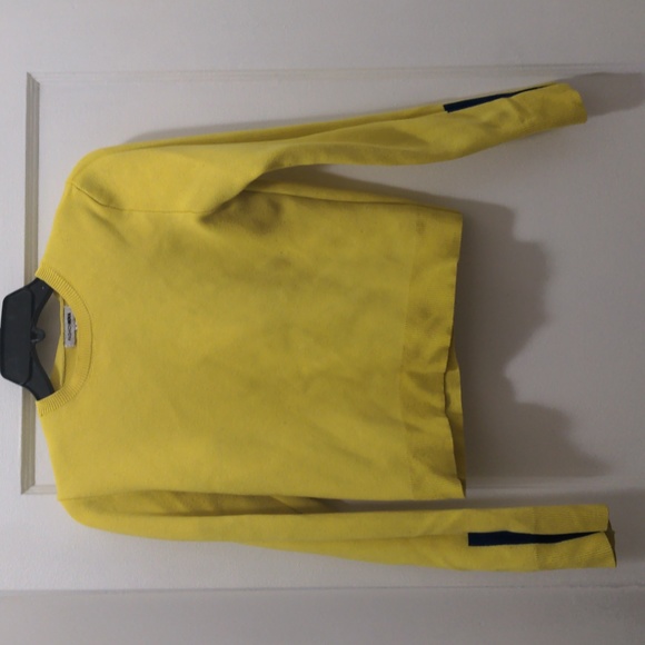 Fashion Nova Sweaters - Fashion Nova - Size Small Yellow Long Sleeve Sweater with Blue strip on …